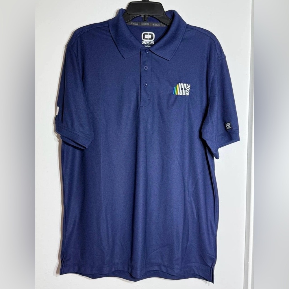 Ogio Men's Polo T-Shirt Blue , ICC 2025 Size Large new